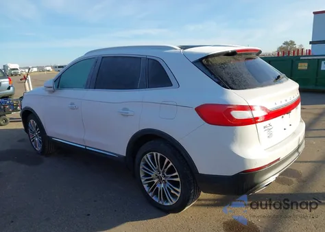 2017 Lincoln Mkx Reserve z USA, uszkodzony, nr VIN 2LMPJ8LR2HB153676